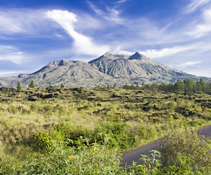 Mont Agung et volcan Batur